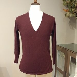 Babaton Linen/Wool V-Neck